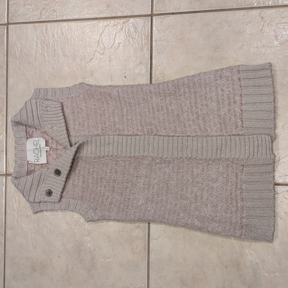 Rachel Roy Fuzzy Long Vest Size Small
